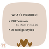 Ombre Neutrals Large Math Symbols - Miss Jacobs Little Learners
