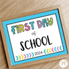 Rainbow Brights First Day of School Signs - Miss Jacobs Little Learners