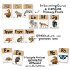 Rustic Modern Boho Alphabet Posters with Animal Images | Editable - Miss Jacobs Little Learners