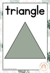 Shape Posters | MODERN JUNGLE Rustic Decor | Editable - Miss Jacobs Little Learners