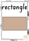Shape Posters | MODERN JUNGLE Rustic Decor | Editable - Miss Jacobs Little Learners