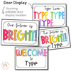 Simple Brights Rainbow Classroom Decor Bundle | EDITABLE - Miss Jacobs Little Learners