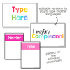 Simple Brights Rainbow Classroom Decor Bundle | EDITABLE - Miss Jacobs Little Learners
