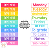 Simple Brights Rainbow Classroom Decor Bundle | EDITABLE - Miss Jacobs Little Learners