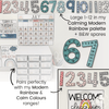 Skip Counting Large Number Display | MODERN RAINBOW Colors | Calm Colors Decor - Miss Jacobs Little Learners
