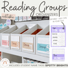 Spotty Brights Reading Groups Organizers | Rainbow Guided Reading Labels - Miss Jacobs Little Learners