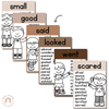 Synonym Posters | Ombre Neutral English Classroom Decor - Miss Jacobs Little Learners