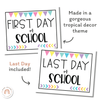 Tropical Theme First Day of School Signs - Miss Jacobs Little Learners