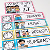Visual Timetable | Editable | Tropical Colour Palette - Miss Jacobs Little Learners