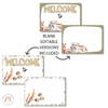 Welcome Posters | Australiana Classroom Decor | Australian Flora and Fauna | Miss Jacobs Little Learners | Editable