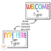 Welcome Posters | Brights | Classroom Decor - Miss Jacobs Little Learners